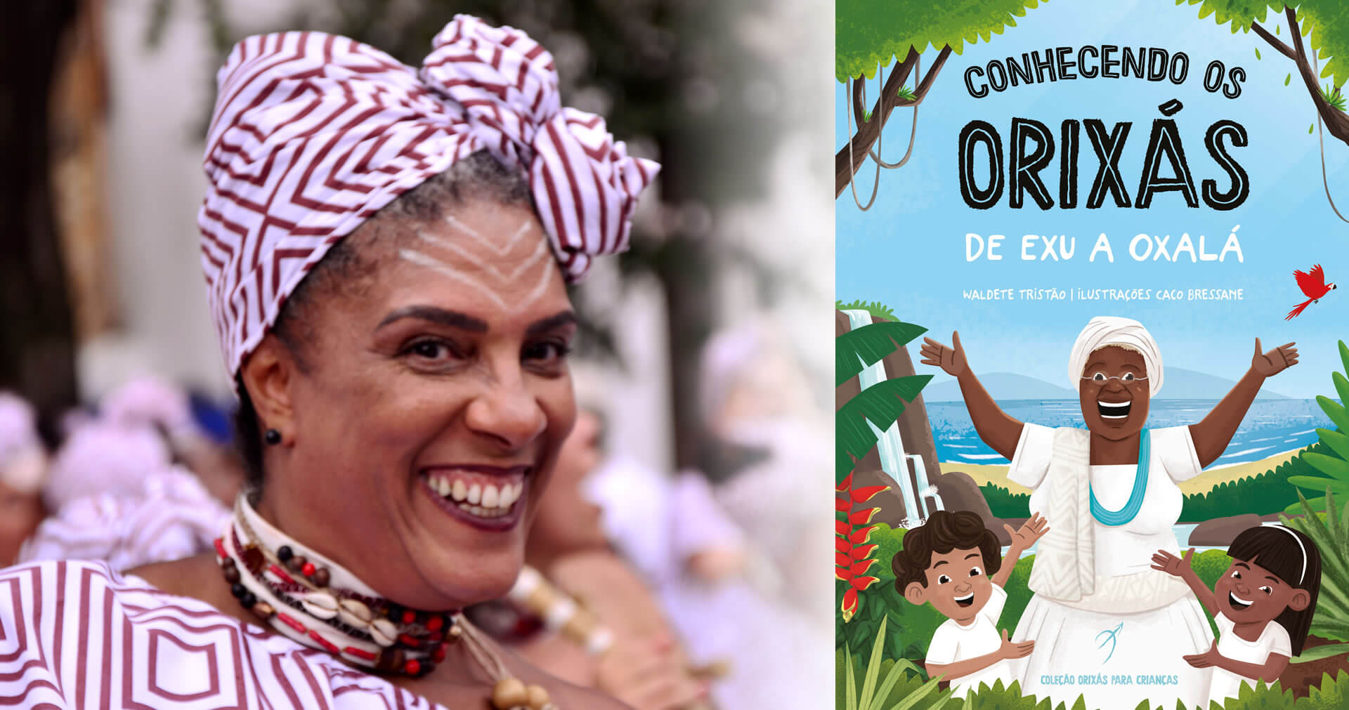 Arole Cultural | Arole Cultural debuts at children literature with a public teacher presenting the African Gods worshiped in Brazil